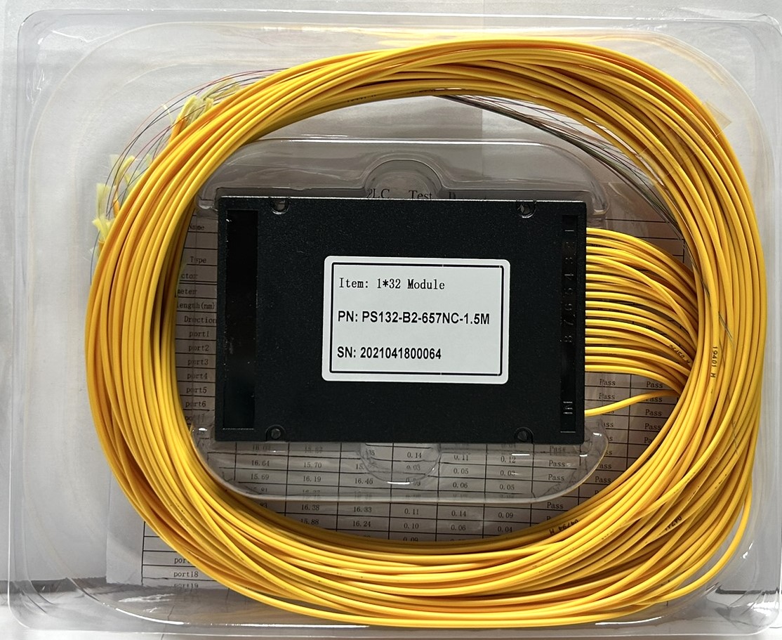 PLC 1х32 G.657А 2,0 мм 1,5 м разветвитель планарный корпусный неоконцованный