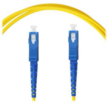 Патч-корд оптический SC/UPC-SC/UPC SM G.652D (9/125) Simplex 3.0 мм. LSZH  - 20 м.