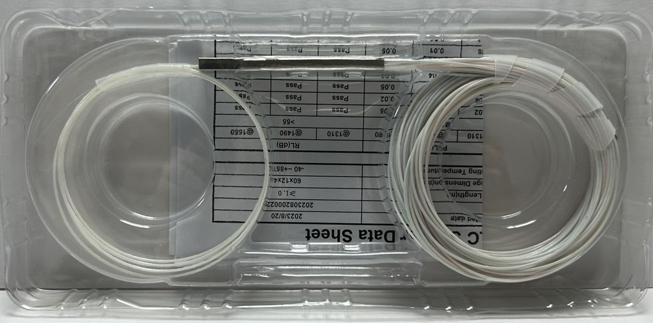 PLC 1х16 G.657А 0,9 мм 1,5 м разветвитель планарный, гильза, неоконцованный NC