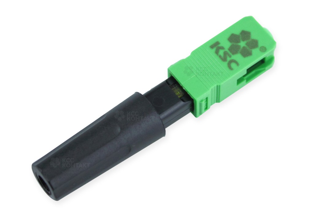 Быстрый коннектор SC/APC быстромонтируемый fast-коннектор для абонентских кабелей KSC