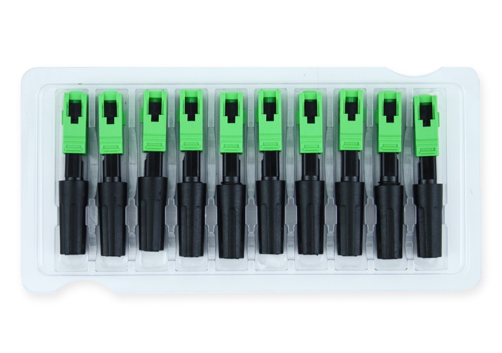 Быстрый коннектор SC/APC быстромонтируемый fast-коннектор для абонентских кабелей KSC