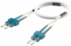 Патч-корд оптический SC/UPC-SC/UPC SM G.657А1 (9/125) Duplex 3,0 мм. LSZH - 1,0 м.