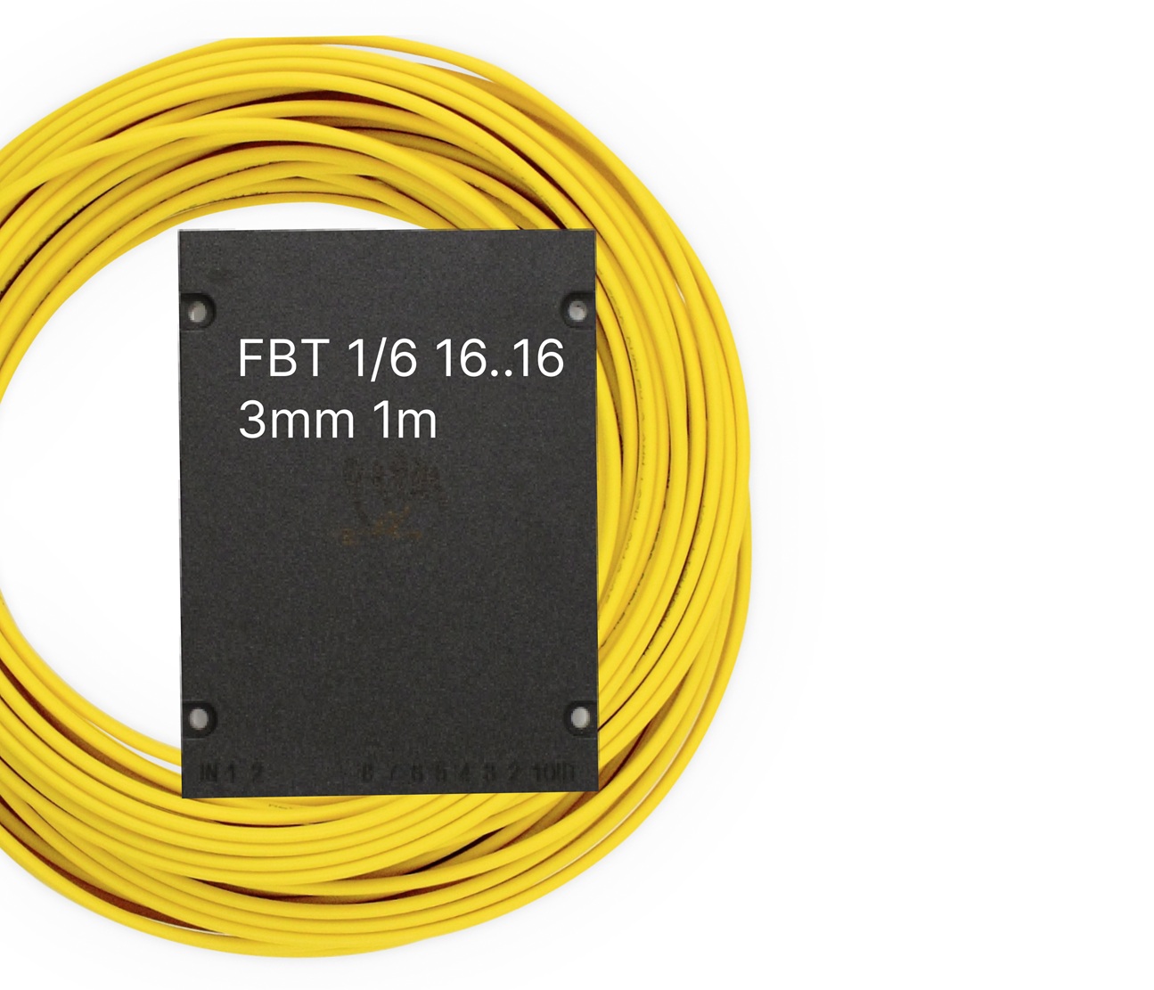 FBT 1х6 16/.../16 G.657A 3 мм 1 м разветвитель сплавной, корпус, неоконцованный