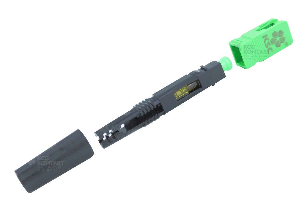 Быстрый коннектор SC/APC быстромонтируемый fast-коннектор для абонентских кабелей KSC
