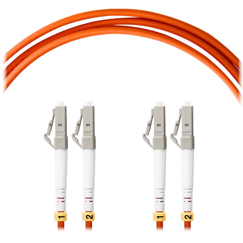 Патч-корд оптический LC/UPC-LC/UPC MM OM2 (50/125) Duplex 3.0 мм. LSZH - 1 м.