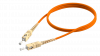 Патч-корд оптический SC/UPC-SC/UPC MM OM2 (50/125) Simplex 3,0 мм., LSZH - 1,0 м.