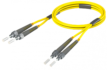 Патч-корд оптический FC/UPC-FC/UPC SM G.652D (9/125) Duplex 3,0 мм. LSZH - 1,0 м.