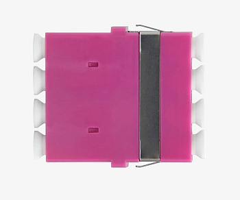 Адаптер оптический LC OM4 Quadro маджента без фланца