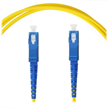 Патч-корд оптический SC/UPC-SC/UPC SM G.652D (9/125) Simplex 3.0 мм LSZH - 25 м