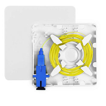 RS-02 кросс-розетка абонентская настенная SC/UPC SM (9/125) G.652D