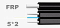 FTTH патч корд drop, 5*2 мм