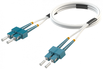 Патч-корд оптический SC/UPC-SC/UPC SM (9/125) G.657А2 Duplex 2,0 мм. LSZH - 1,0 м.