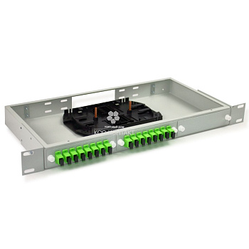 ОРКС-24 1U 16SC/APC кросс распределительный стоечный серый