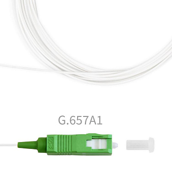 Пигтейл оптический SC/APC SM G.657A1 (9/125) 0,9 мм LSZH - 1,5 м
