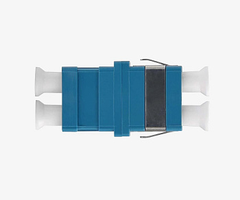 Адаптер оптический LC/UPC SM Duplex SC-тип синий без фланца