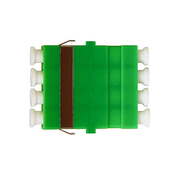 Адаптер оптический LC/APC SM Quadro зеленый без фланца