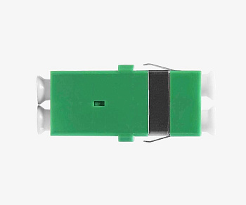 Адаптер оптический LC/APC SM Duplex SC-тип зеленый без фланца