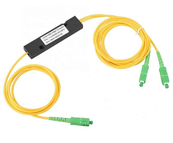 FBT 1х2 50/50 G.657A 3 мм 1 м разветвитель сплавной, корпус, оконцованный SC/APC